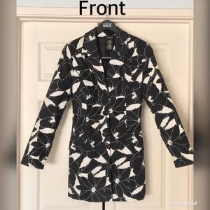 Black & White Floral Designer Jacket.